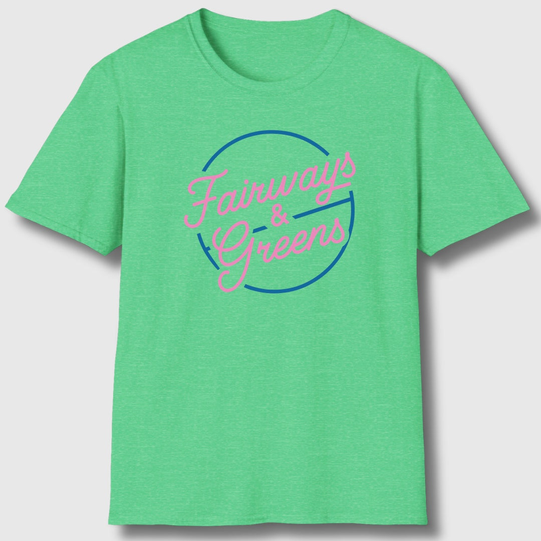 Fairways & Greens - Adult Golf T-Shirt in Heather Irish Green