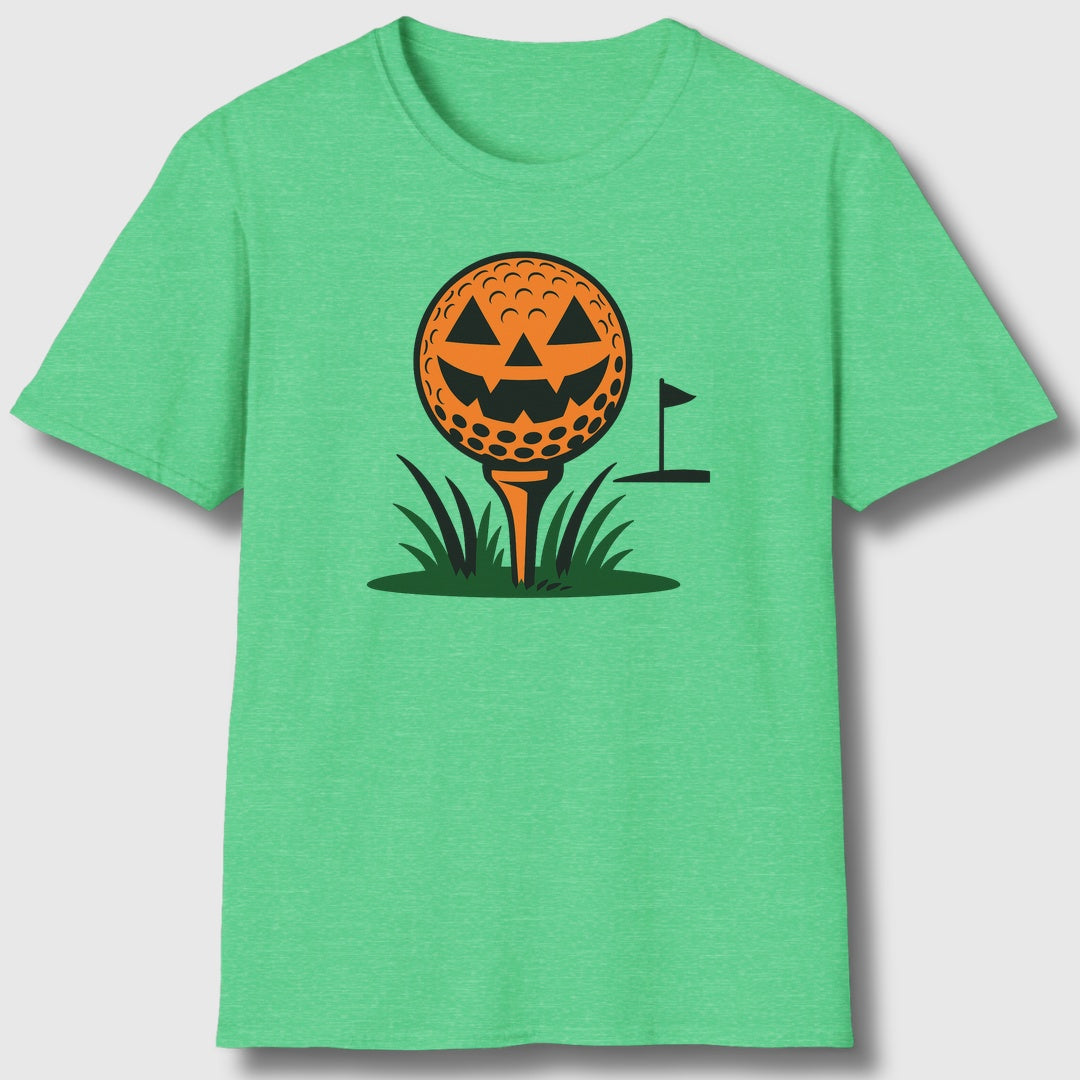 Tee Time Terror - Adult Golf T-Shirt in Heather Irish Green
