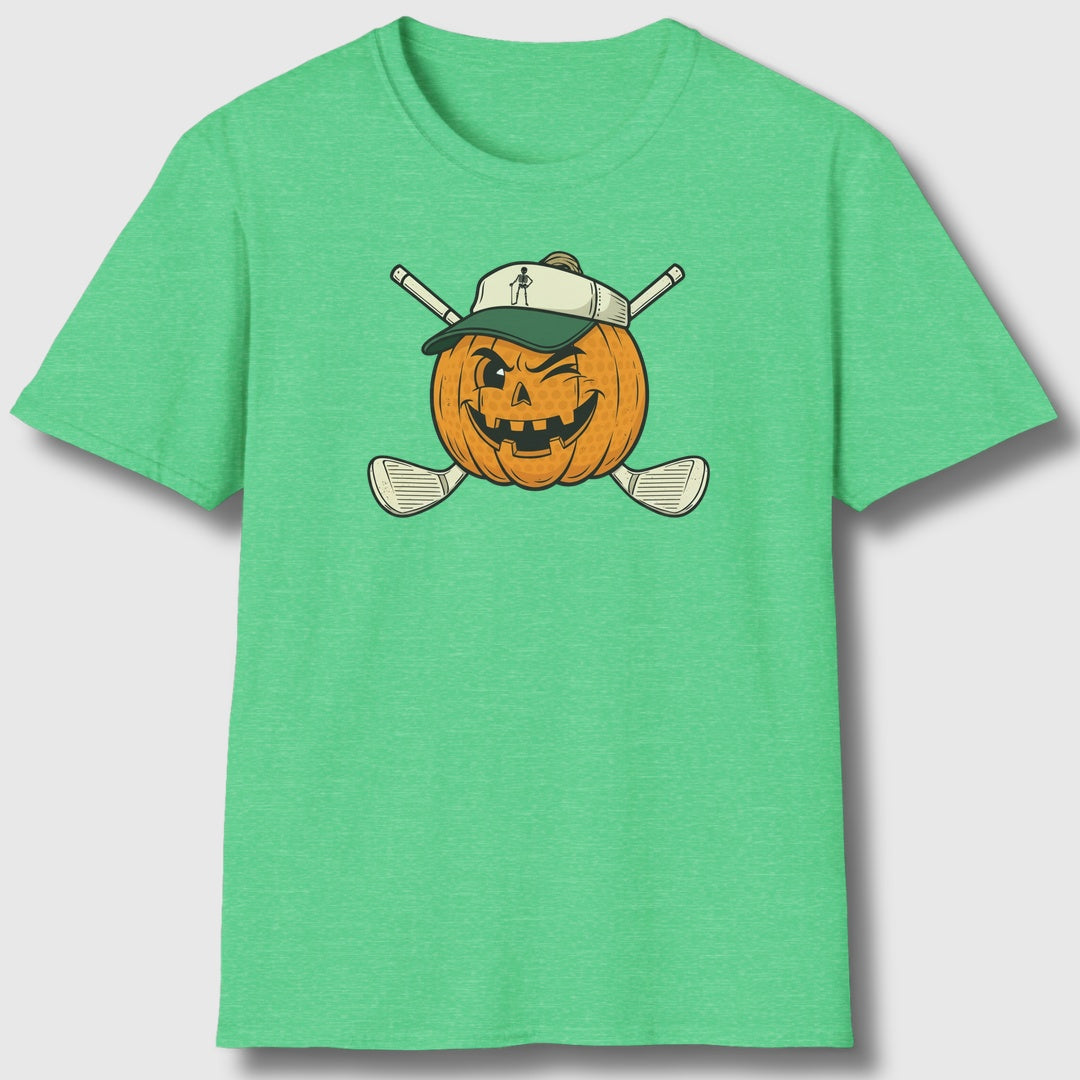 Golf or Gourd - Adult Golf T-Shirt in Heather Irish Green