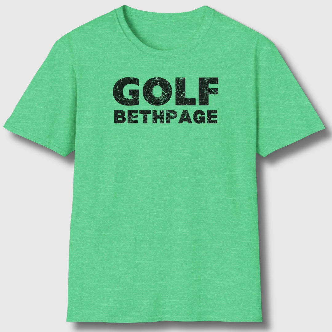 Golf Bethpage - Adult Golf T-Shirt in Heather Irish Green