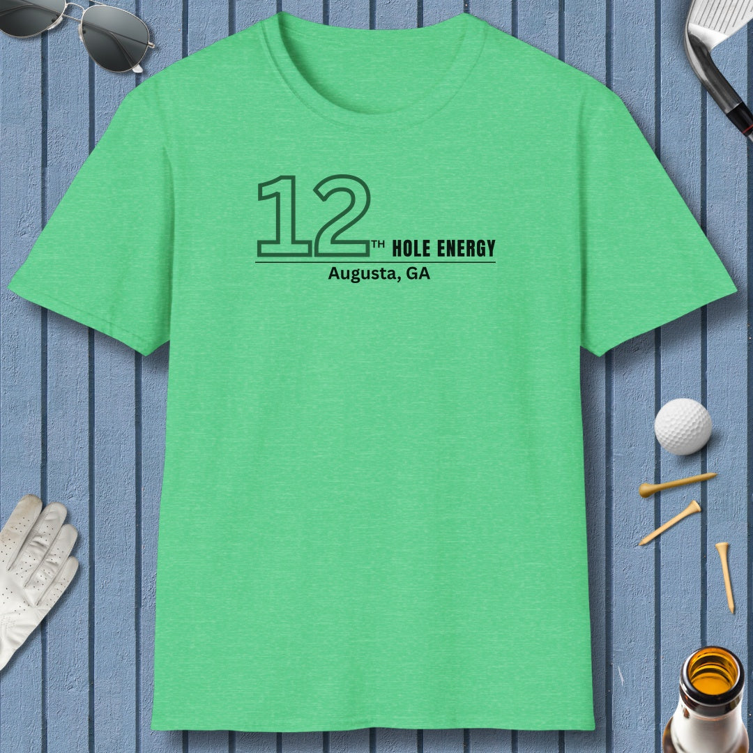 12th Hole Energy - Adult Golf T-Shirt in Heather Irish Green