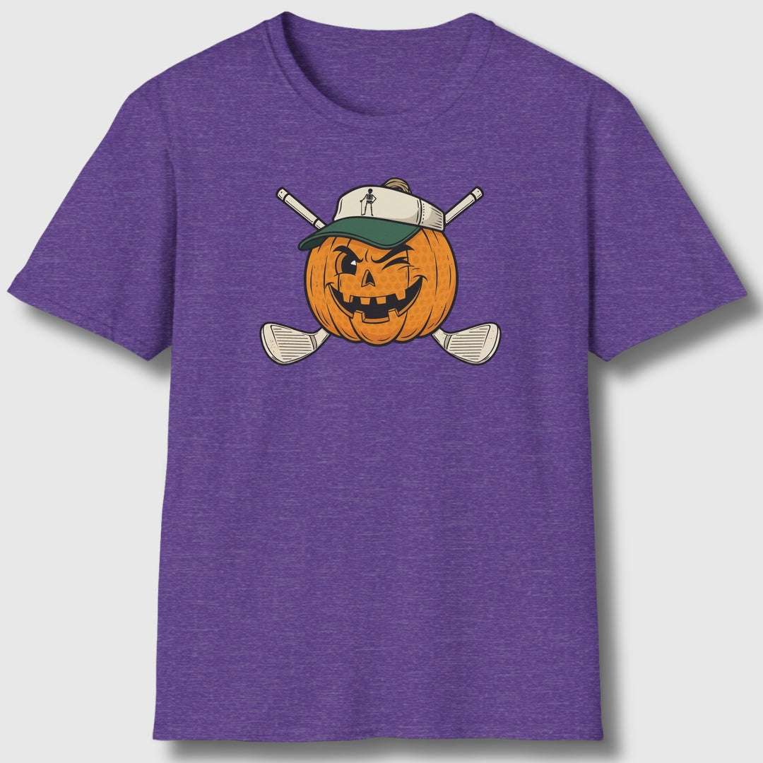 Golf or Gourd - Adult Golf T-Shirt in Heather Purple