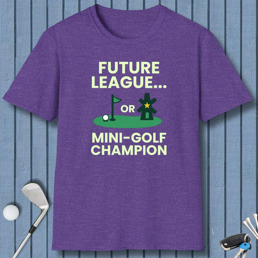 Future League… or Mini-Golf Champion in Heather Purple, great for casual wear. Find more fun golf focused products at oneforetheages.com