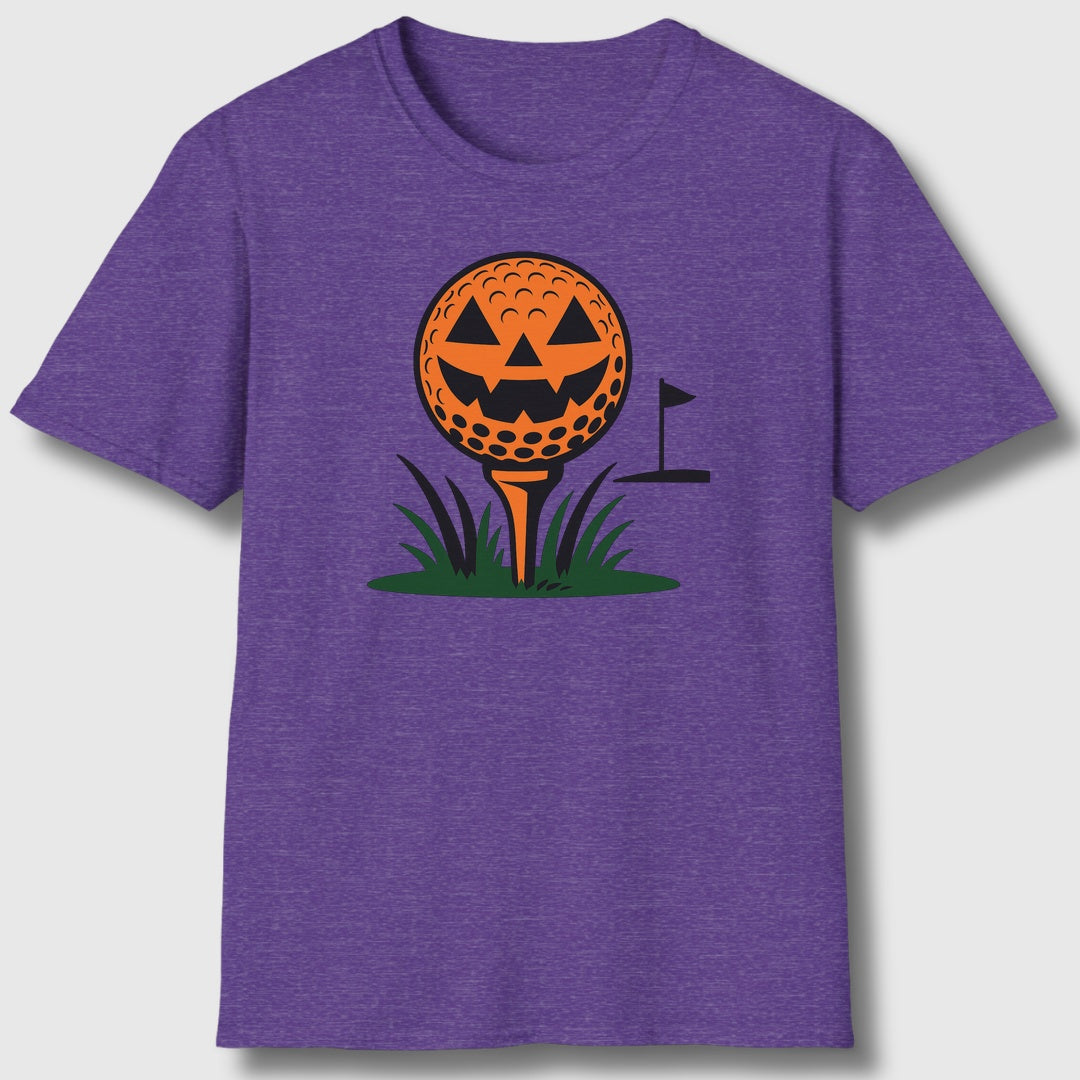 Tee Time Terror - Adult Golf T-Shirt in Heather Purple