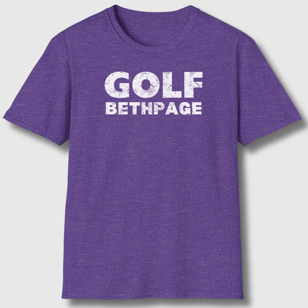 Golf Bethpage - Adult Golf T-Shirt in Heather Purple
