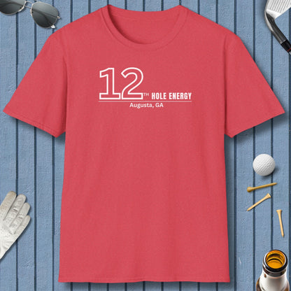 12th Hole Energy - Adult Golf T-Shirt in Heather Red