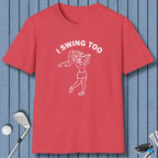 Retro “I SWING TOO” Women’s Golf T-Shirt – Funny Vintage Golf Design