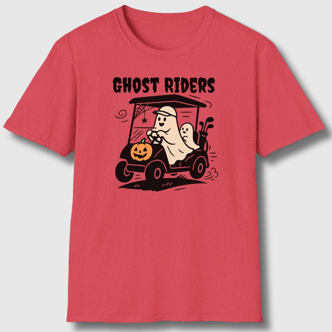 Ghost Riders - Adult Golf T-Shirt in Heather Red