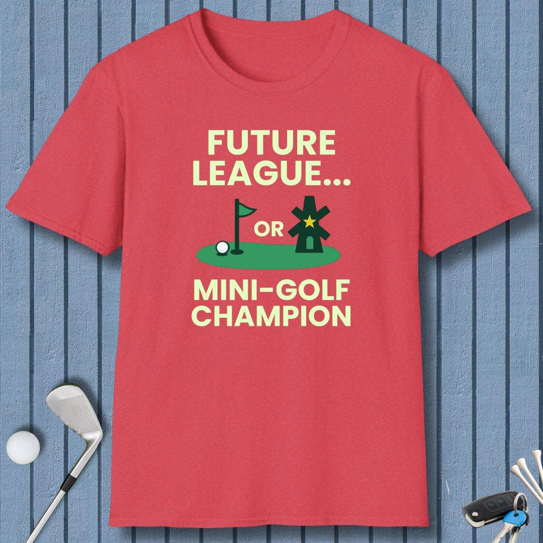 Future League… or Mini-Golf Champion in Heather Red, great for casual wear. Find more fun golf focused products at oneforetheages.com