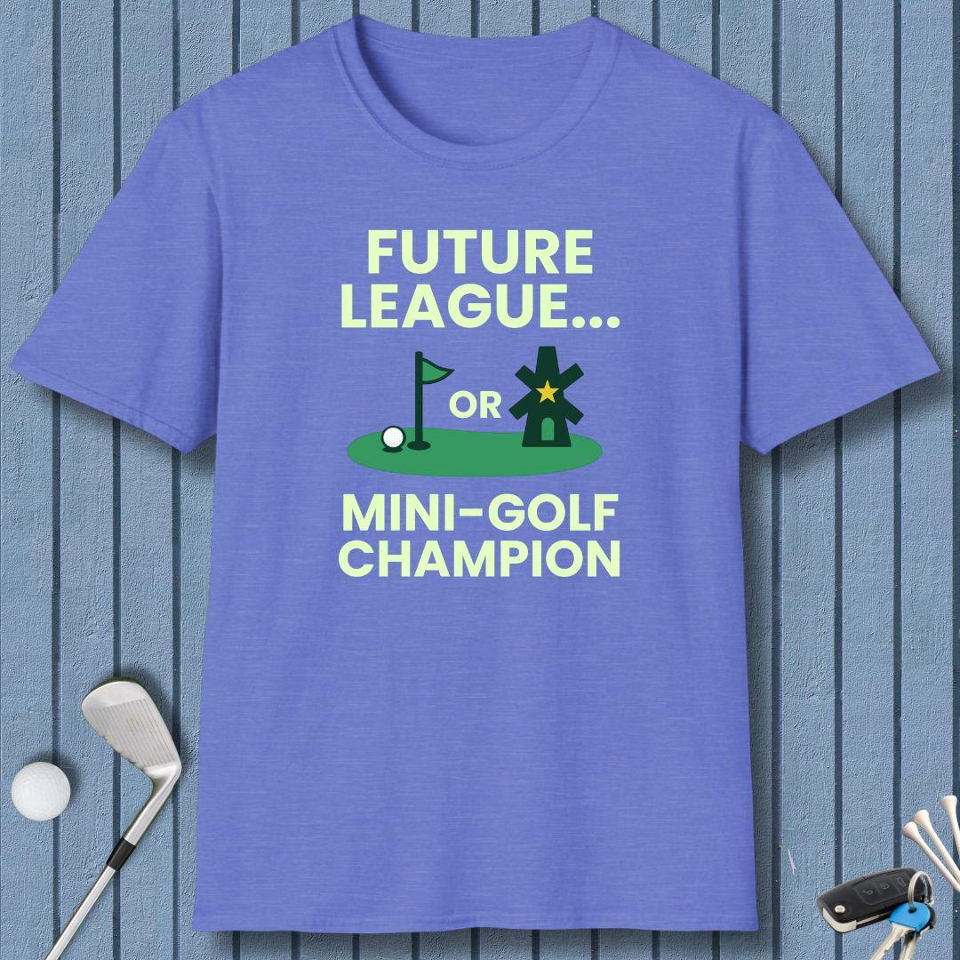 Future League… or Mini-Golf Champion in Heather Royal, great for casual wear. Find more fun golf focused products at oneforetheages.com
