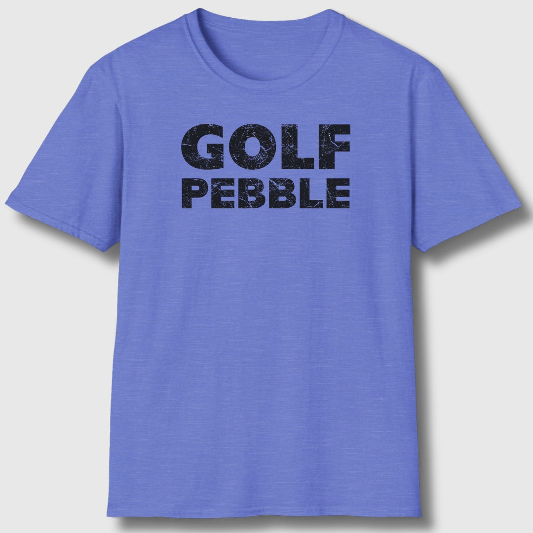 Golf Pebble - Adult Golf T-Shirt in Heather Royal