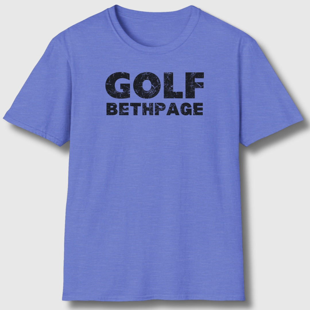 Golf Bethpage - Adult Golf T-Shirt in Heather Royal