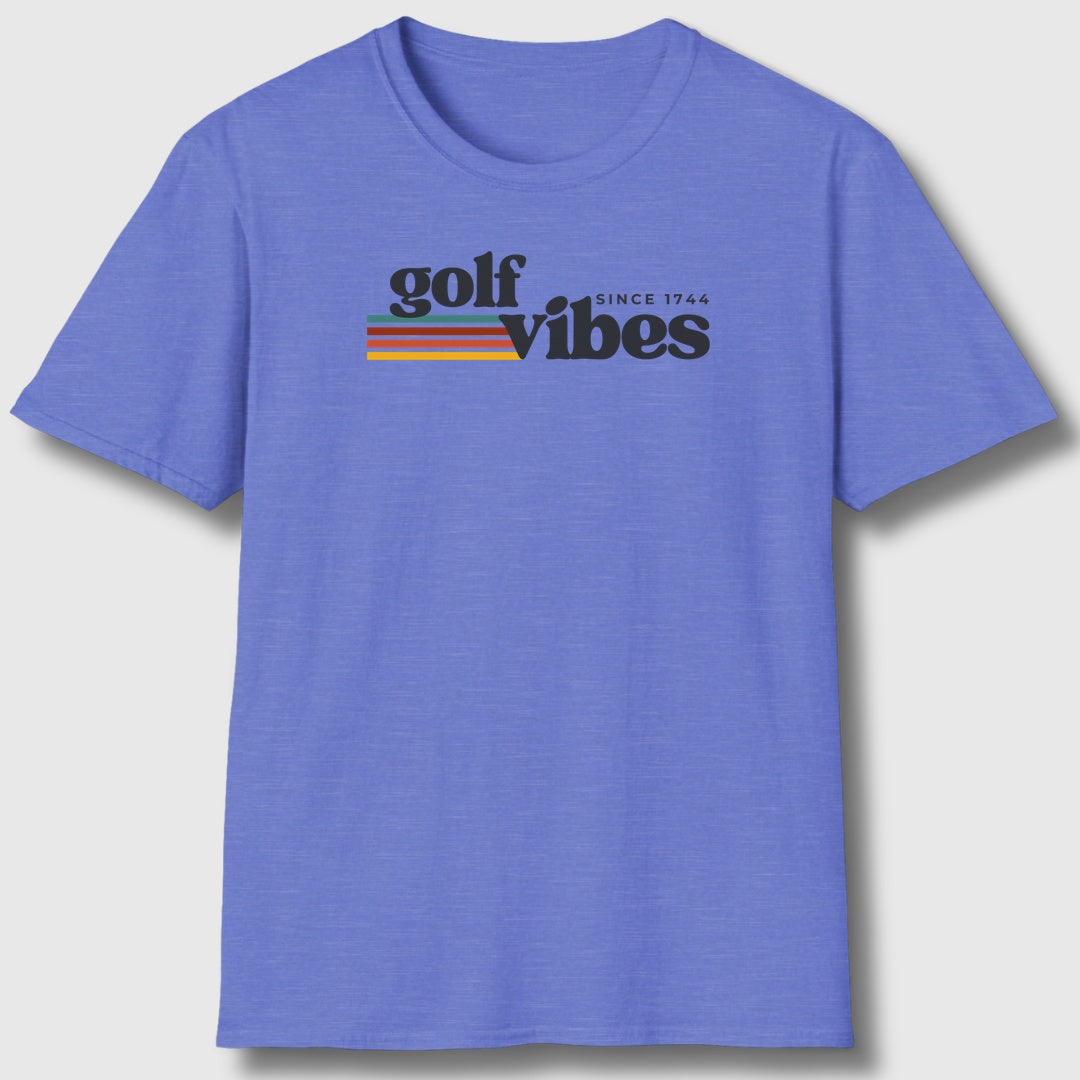 Golf Vibes - Adult Golf T-Shirt in Heather Royal