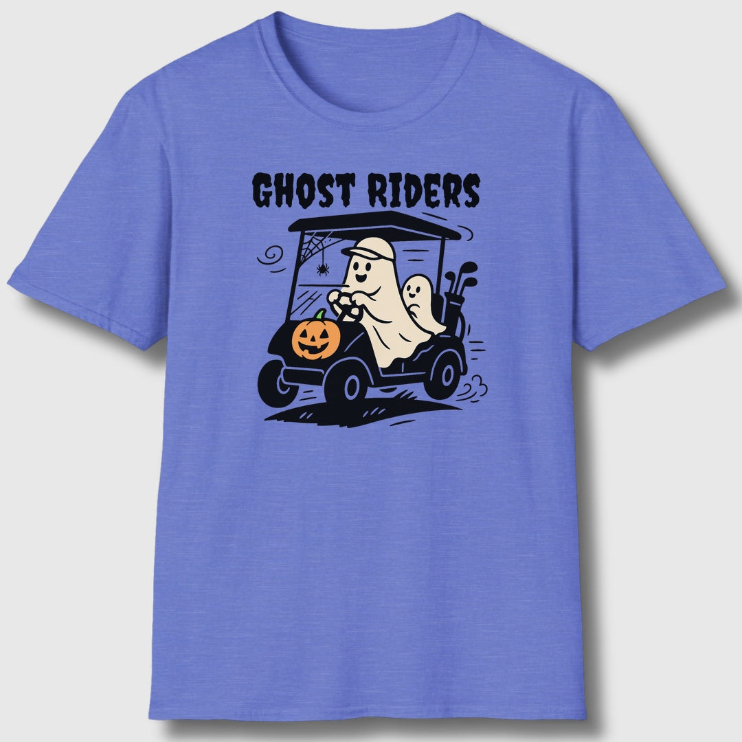 Ghost Riders - Adult Golf T-Shirt in Heather Royal