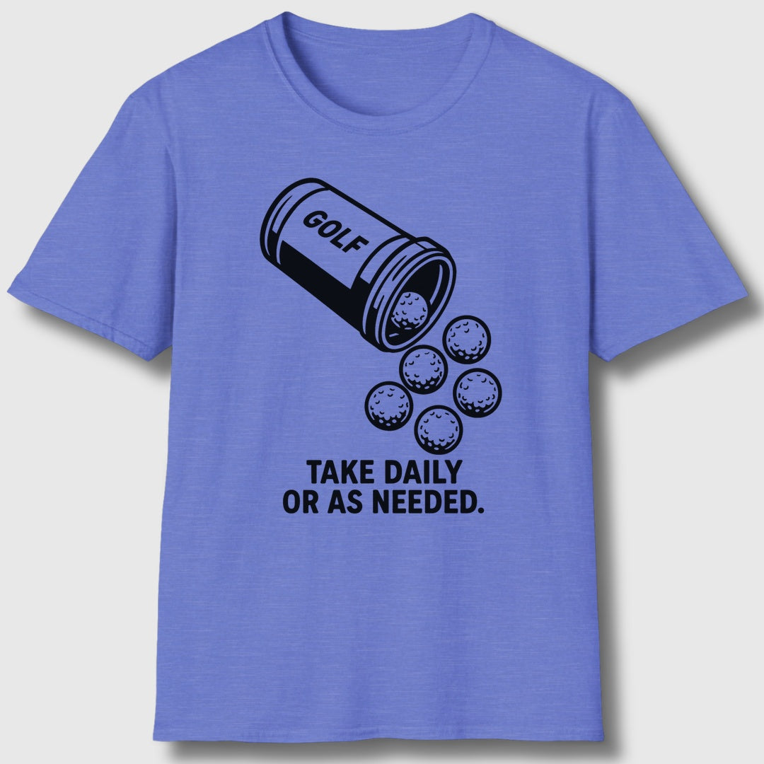 Golf Prescription - Adult Golf T-Shirt in Heather Royal