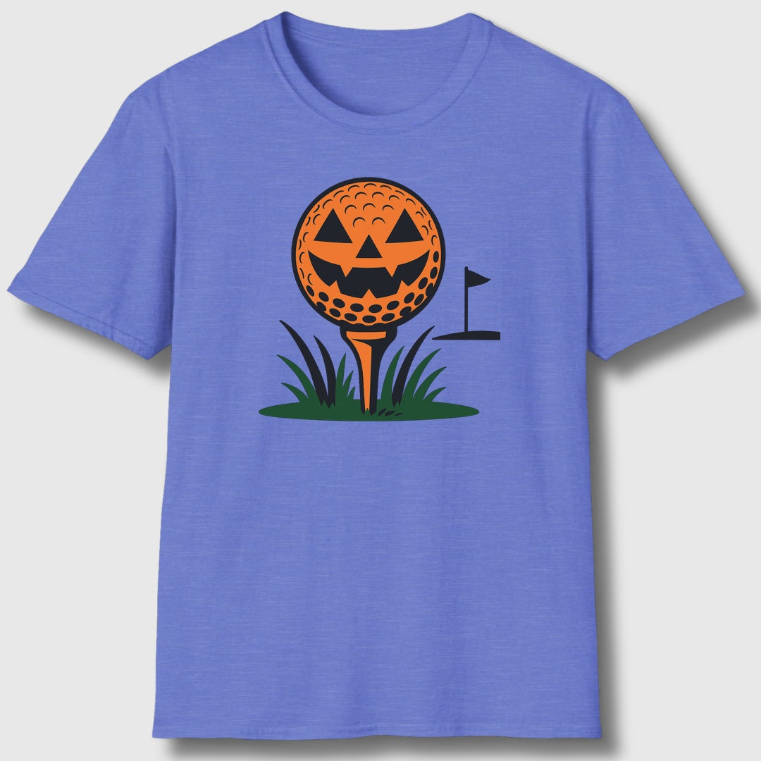 Tee Time Terror - Adult Golf T-Shirt in Heather Royal