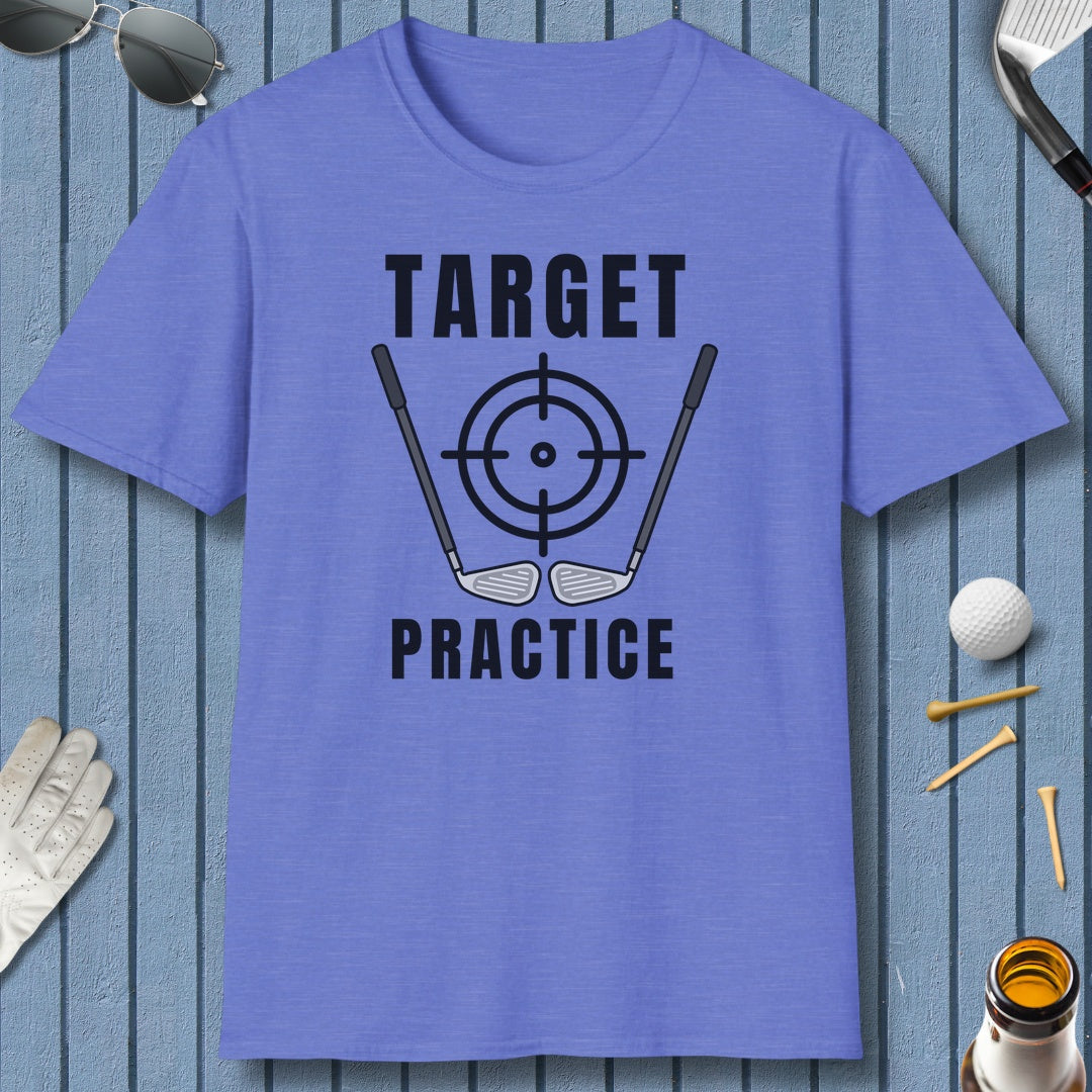 Target Practice - Adult Golf T-Shirt in Heather Royal