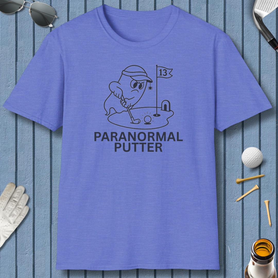 Paranormal Putter - Adult Golf T-Shirt in Heather Royal