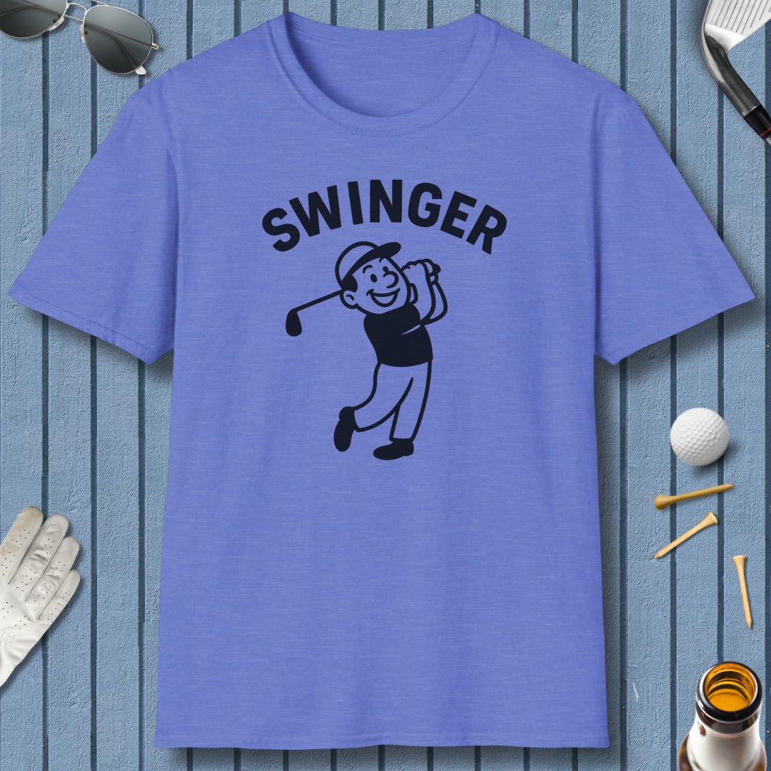 Swinger - Adult Golf T-Shirt in Heather Royal