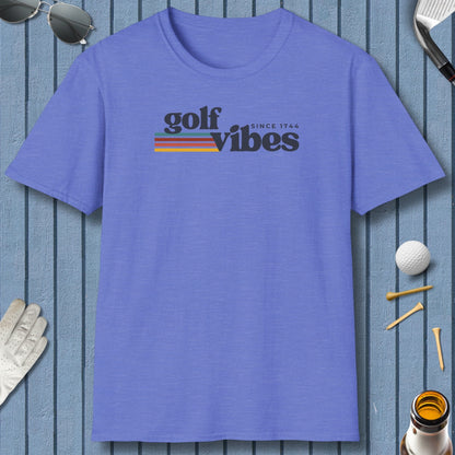Golf Vibes - Adult Golf T-Shirt in Heather Royal