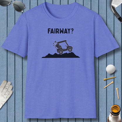 Fairway? - Adult Golf T-Shirt in Heather Royal