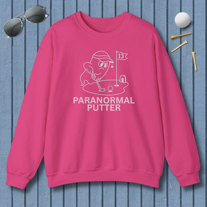 Paranormal Putter - Adult Golf Sweatshirt in Heliconia