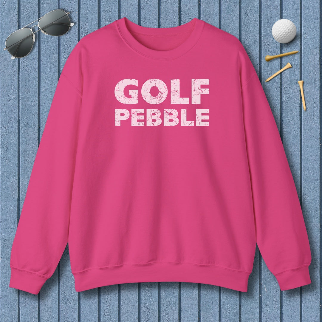 Golf Pebble - Adult Golf Sweatshirt in Heliconia