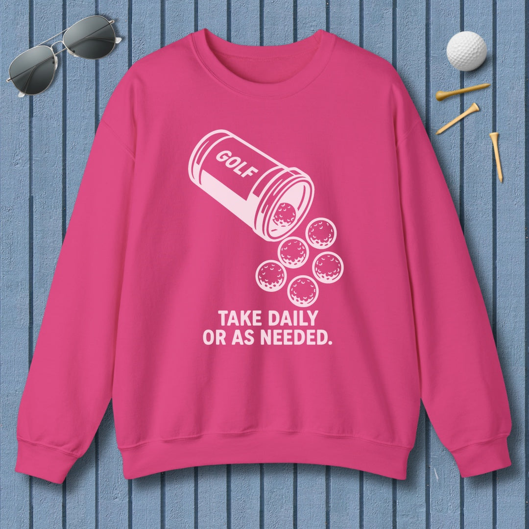 Golf Prescription - Adult Golf Sweatshirt in Heliconia