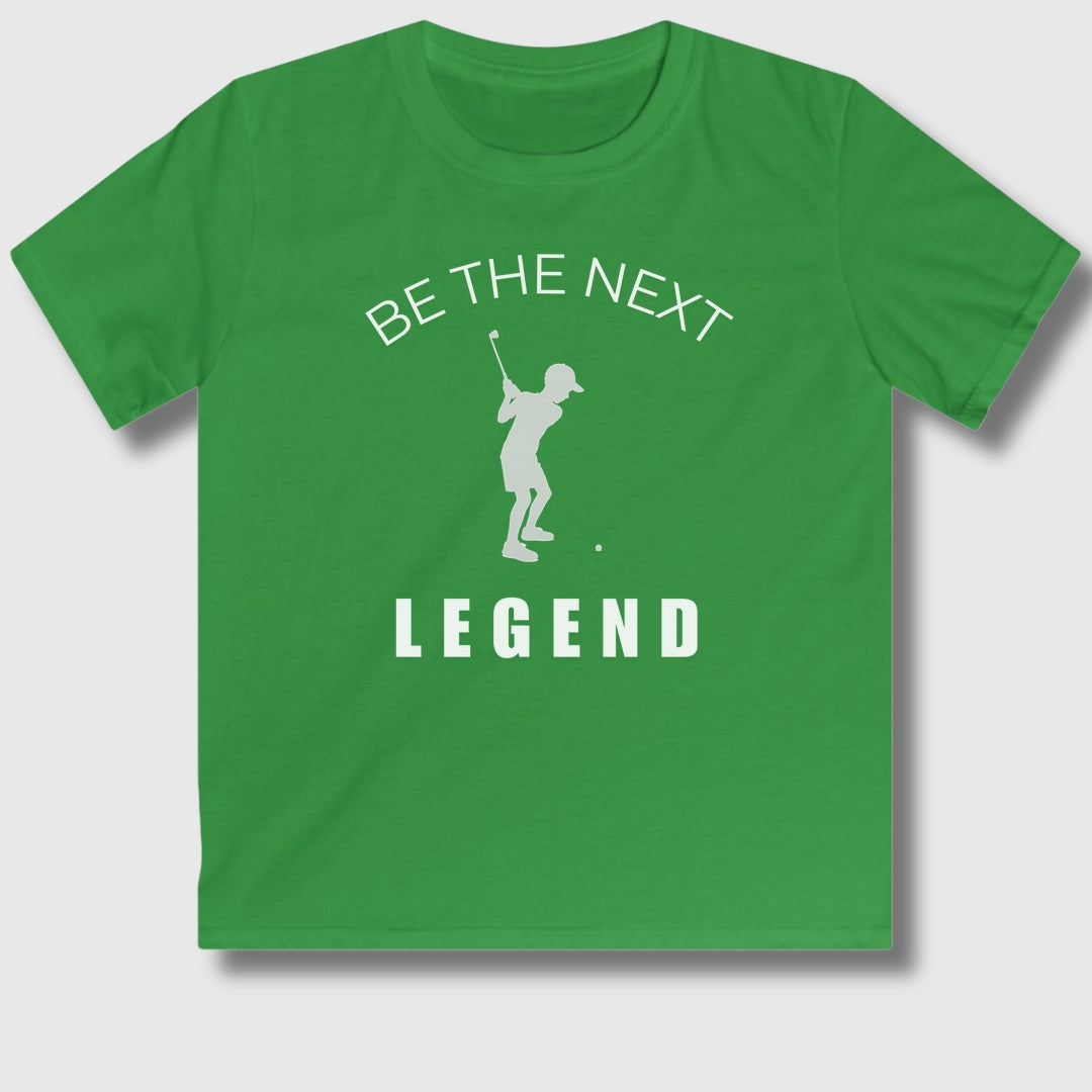 BE THE NEXT LEGEND (Boys) - Youth Golf T-Shirt in Irish Green