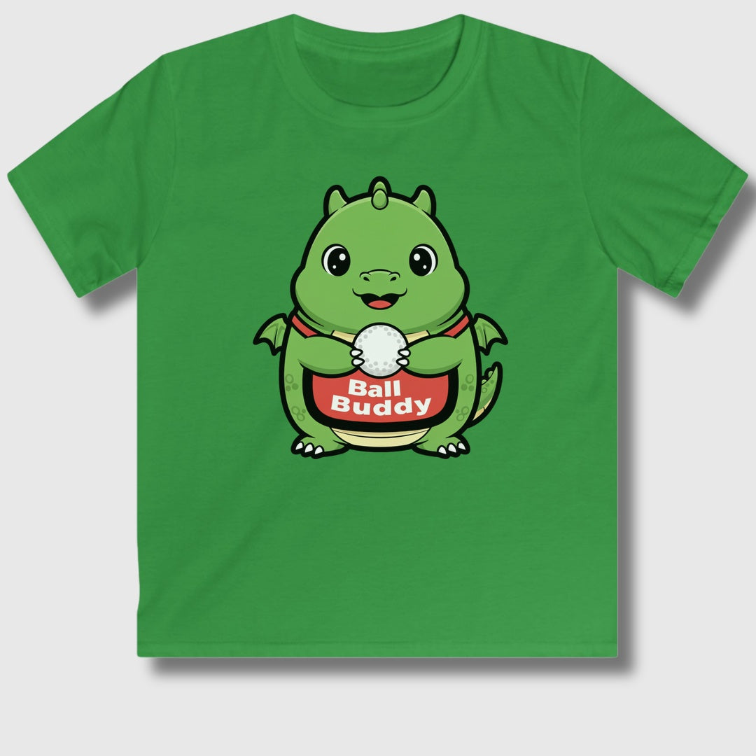 Ball Buddy Dragon - Youth Golf T-Shirt in Irish Green