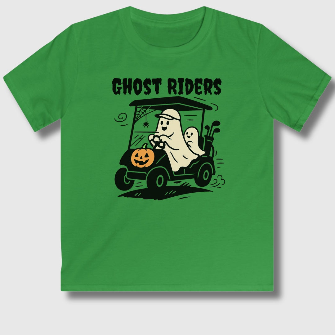 Ghost Riders - Youth Golf T-Shirt in Irish Green