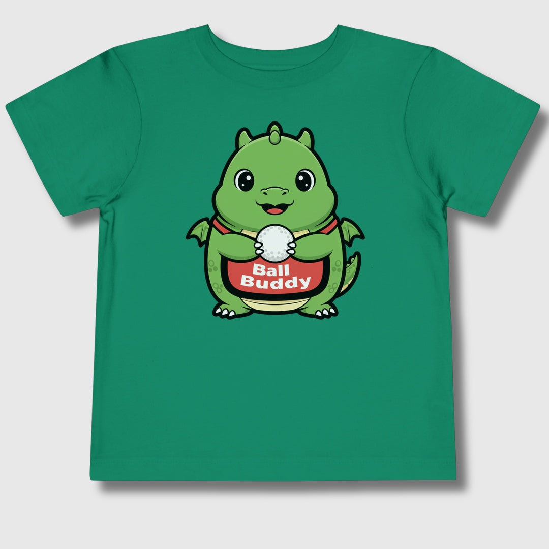 Ball Buddy Dragon - Toddler Golf T-Shirt in Kelly
