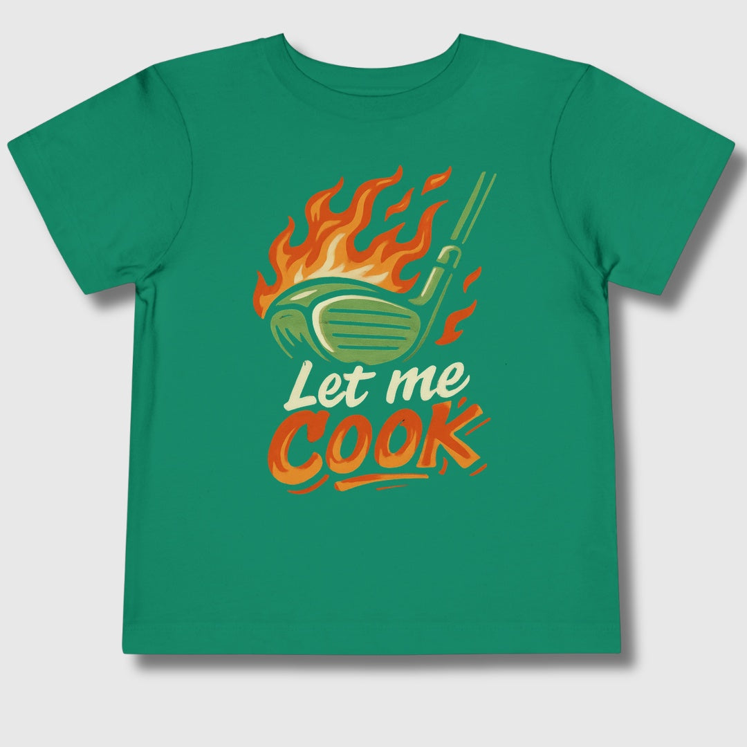 Let Me Cook - Toddler Golf T-Shirt in Kelly