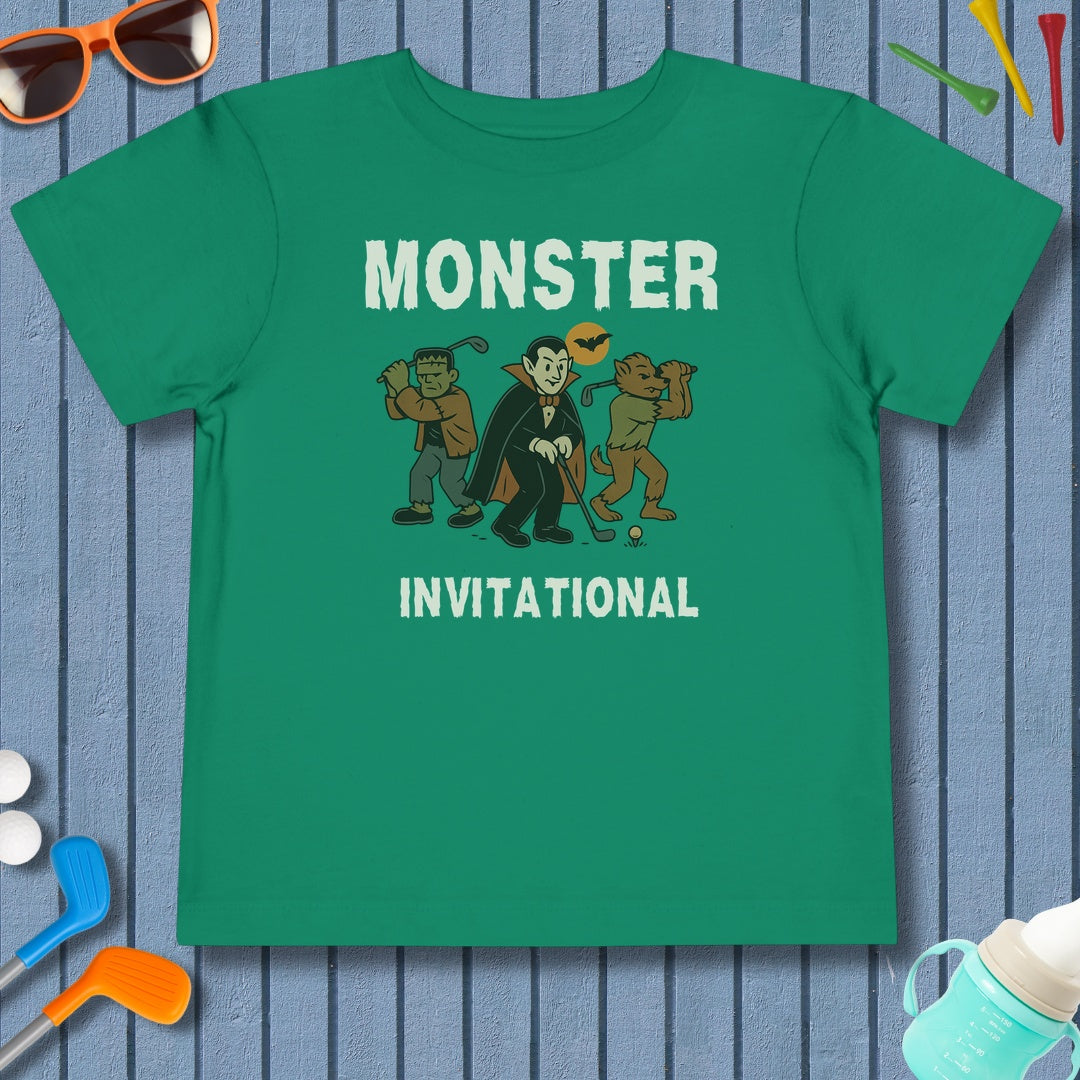 Monster Invitational - Toddler Golf T-Shirt in Kelly