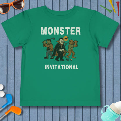 Monster Invitational - Toddler Golf T-Shirt in Kelly