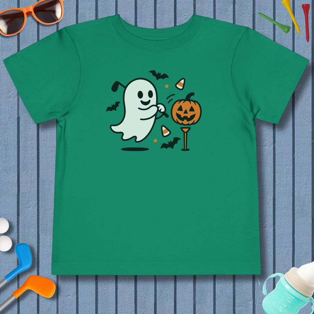 Ghost Tee Off - Toddler Golf T-Shirt in Kelly