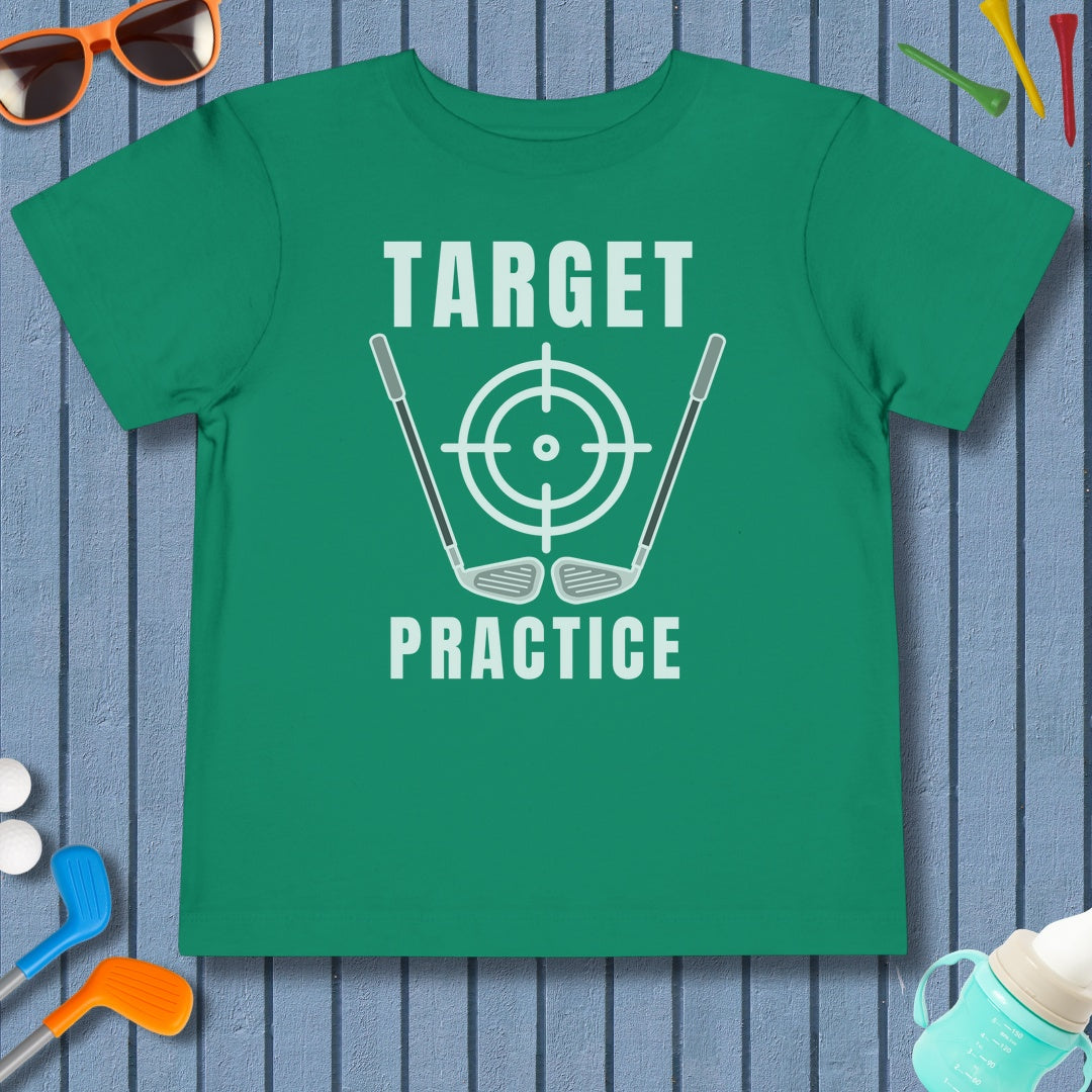 Target Practice - Toddler Golf T-Shirt in Kelly