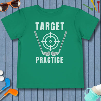 Target Practice - Toddler Golf T-Shirt in Kelly