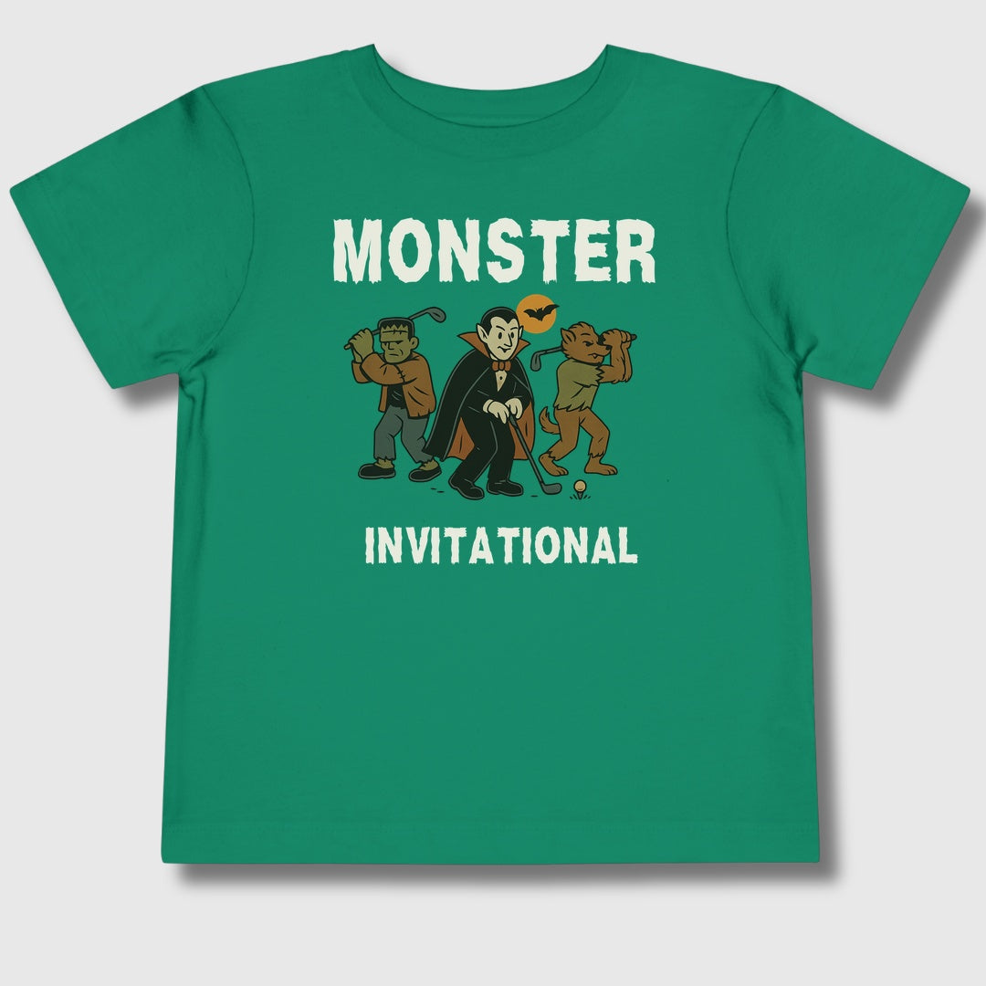 Monster Invitational - Toddler Golf T-Shirt in Kelly
