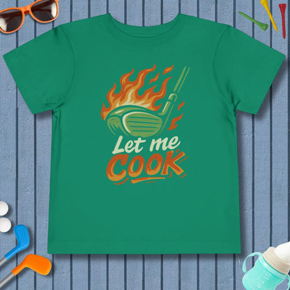 Let Me Cook - Toddler Golf T-Shirt in Kelly