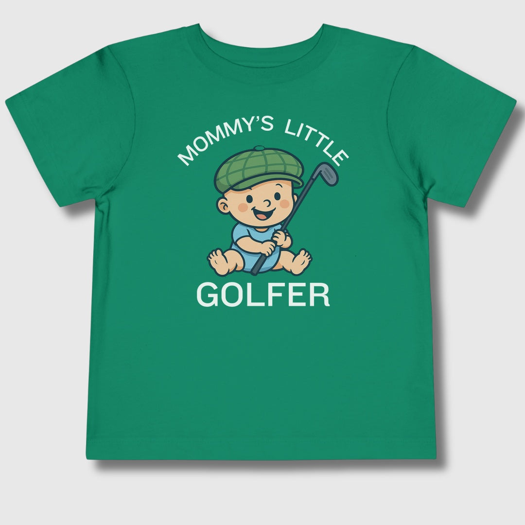 Mommy's Little Golfer - Toddler Golf T-Shirt in Kelly
