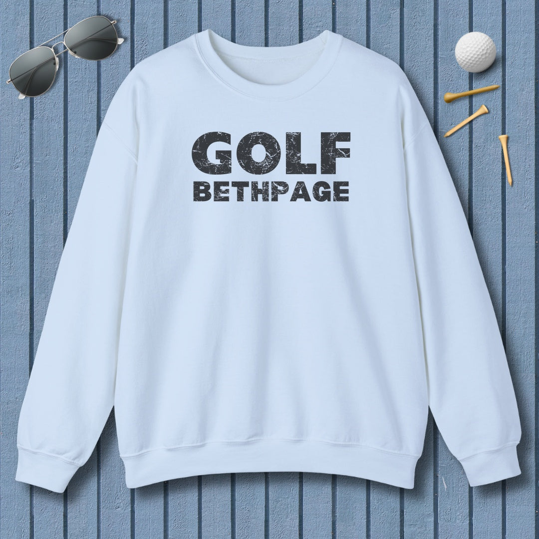 Golf Bethpage - Adult Golf Sweatshirt in Light Blue