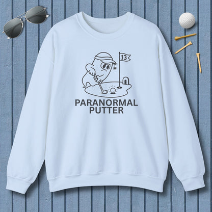 Paranormal Putter - Adult Golf Sweatshirt in Light Blue