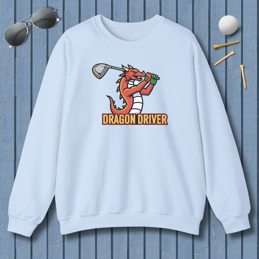Dragon Driver - Adult Golf Sweatshirt in Light Blue