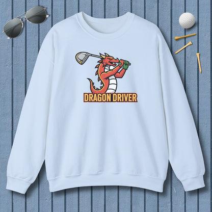 Dragon Driver - Adult Golf Sweatshirt in Light Blue