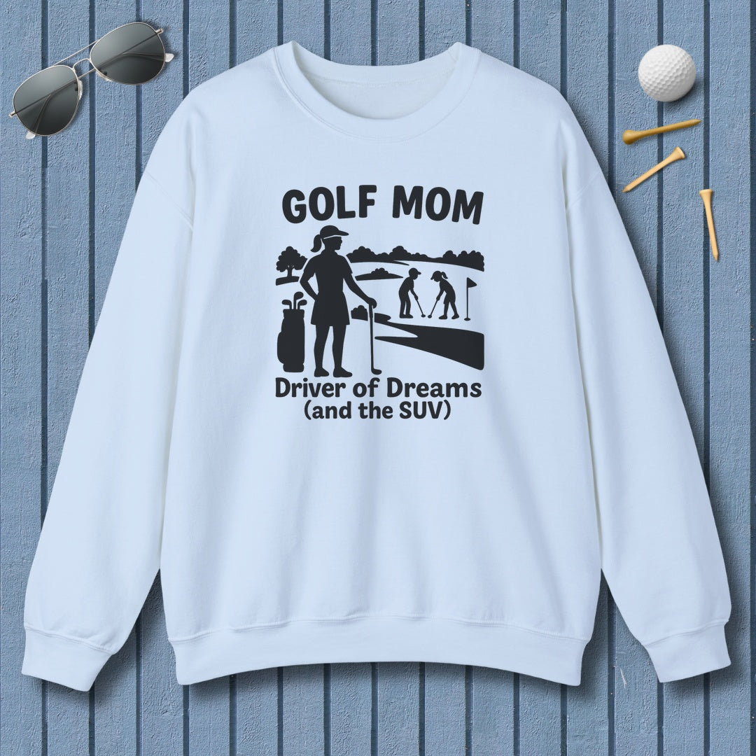 Golf Mom - Adult Golf Sweatshirt in Light Blue