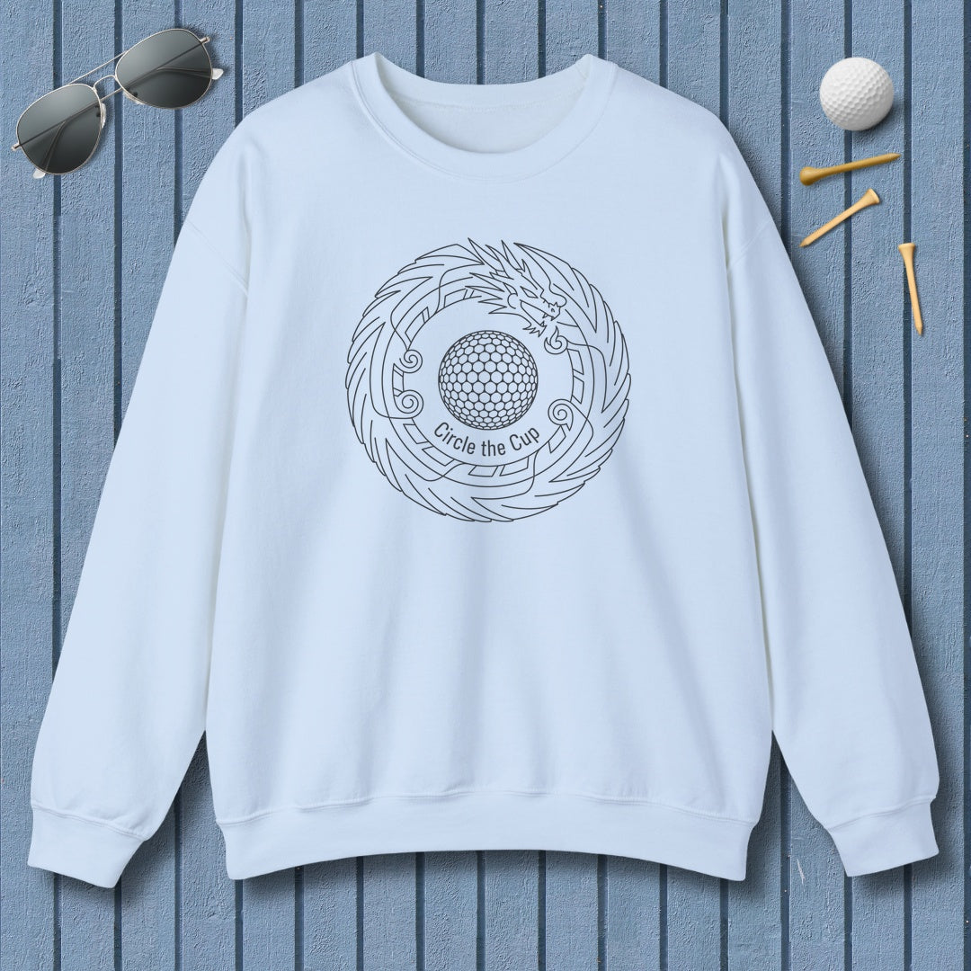 Circle the Cup - Adult Golf Sweatshirt in Light Blue