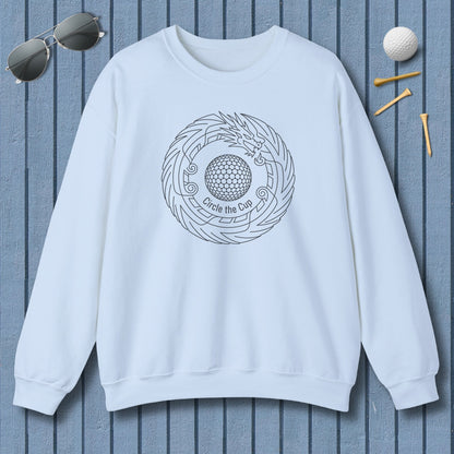 Circle the Cup - Adult Golf Sweatshirt in Light Blue