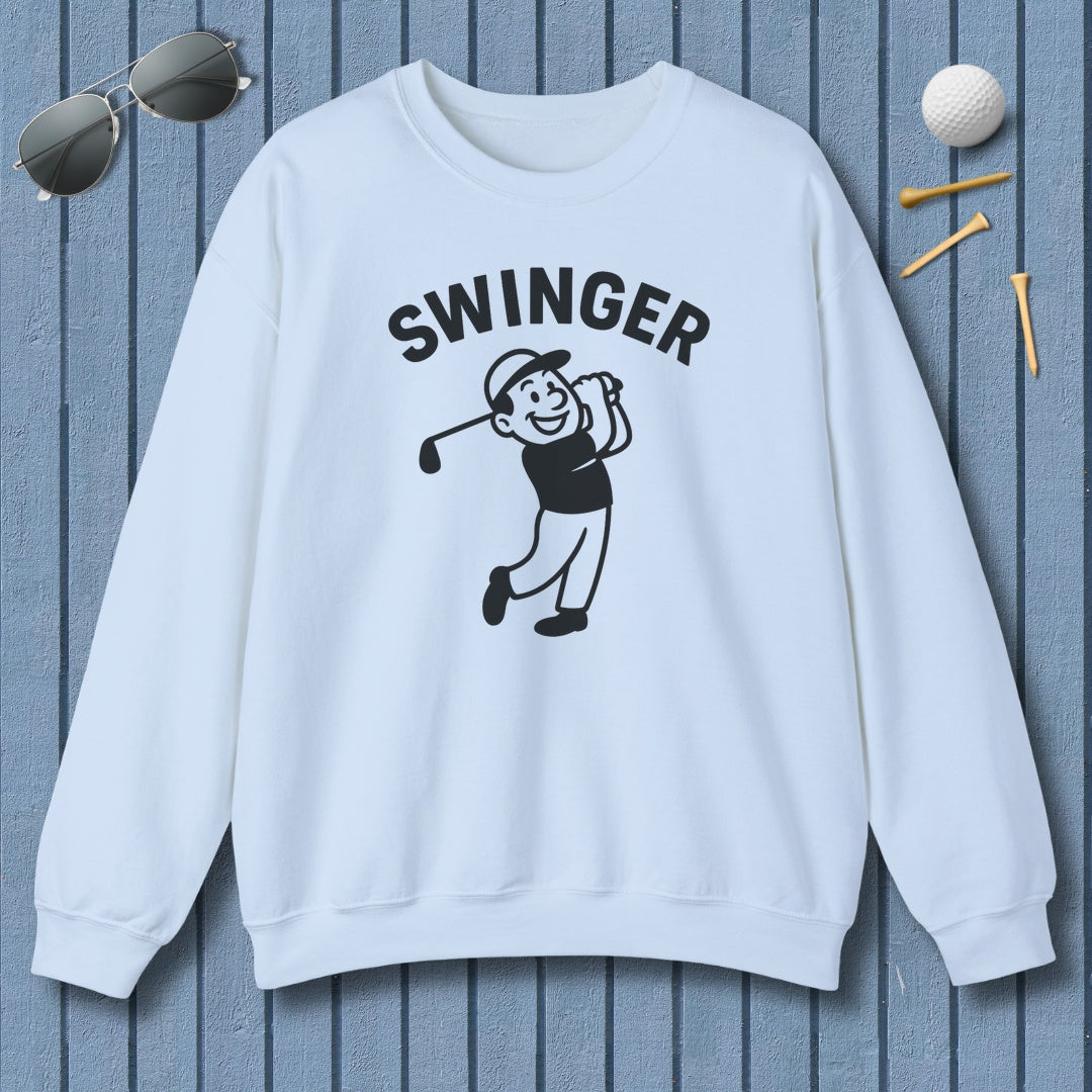 Swinger - Adult Golf Sweatshirt in Light Blue