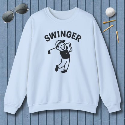 Swinger - Adult Golf Sweatshirt in Light Blue